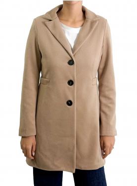 Cappotto tre bottoni tinta unita